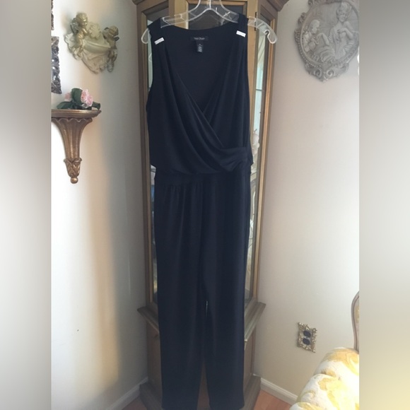 WHBM like new black sleeveless jumpsuit size 10
